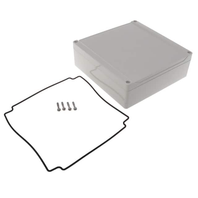 1555WGY BOX ABS GRAY 7.087"L X 7.087"W