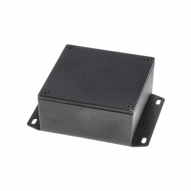 1590YFBK BOX ALUM BLACK 3.622"L X 3.622"W