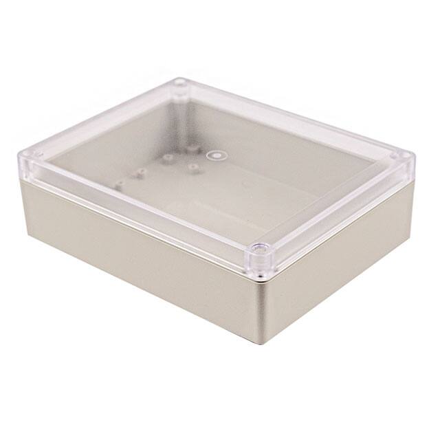 RP1275C BOX ABS GRY/CL 7.360"L X 5.790"W