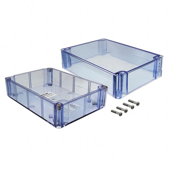 BT-2727 BOX PLSTC TRN BLUE 6.73"LX4.76"W