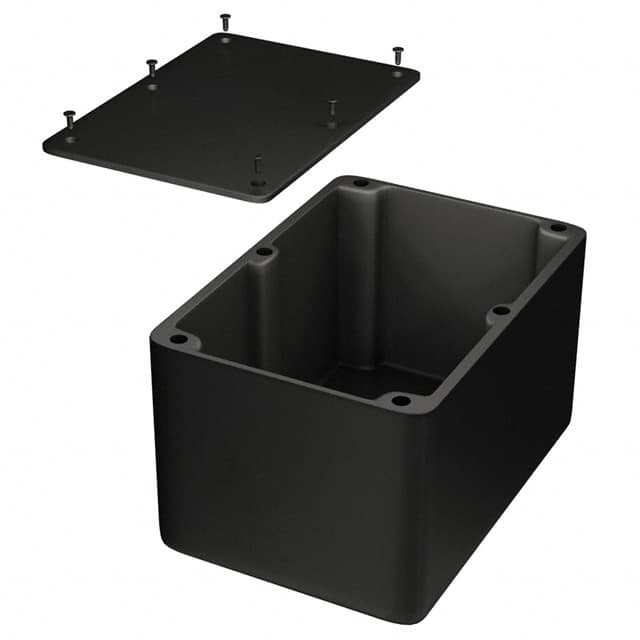 1550FBK BOX ALUM BLACK 6.732"L X 4.764"W