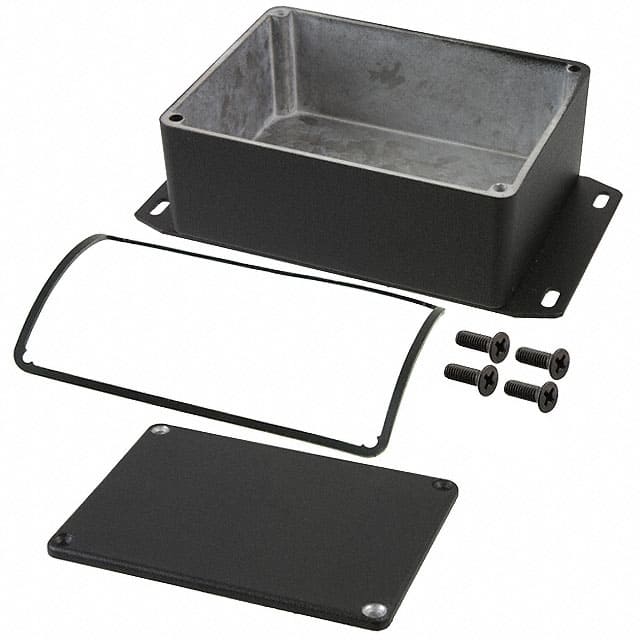 1590WSFBK BOX ALUM BLACK 4.335"L X 3.232"W