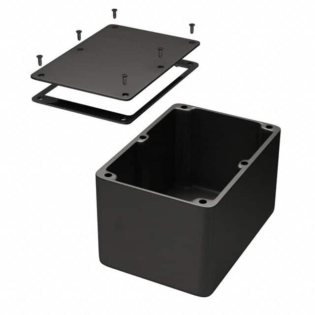 1550WFBK BOX ALUM BLACK 6.732"L X 4.764"W