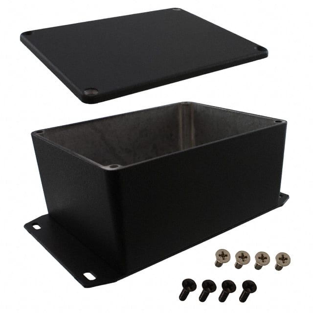 1590CFBK BOX ALUM BLACK 4.705"L X 3.701"W