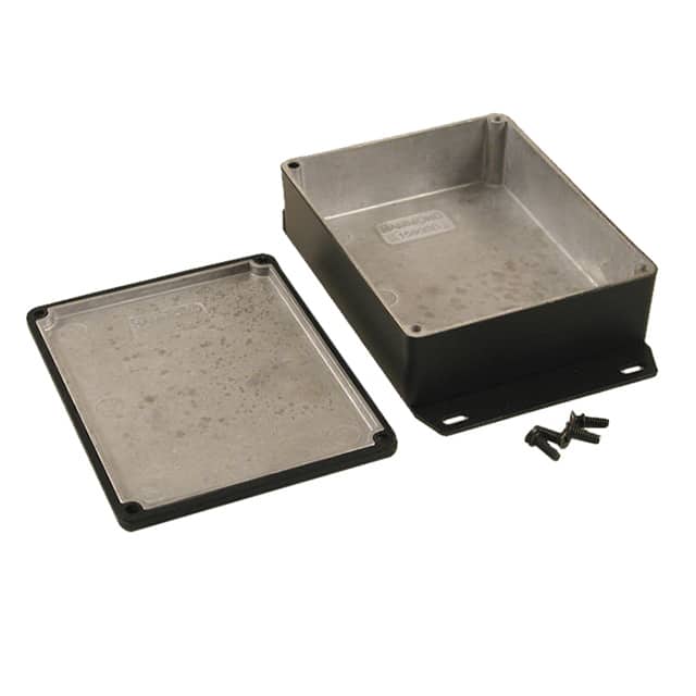 1590WBBFBK BOX ALUM BLACK 4.705"L X 3.701"W