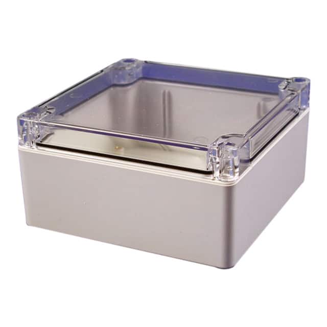 1554N2GYCL BOX PLAS GRAY 4.724"L X 4.724"W