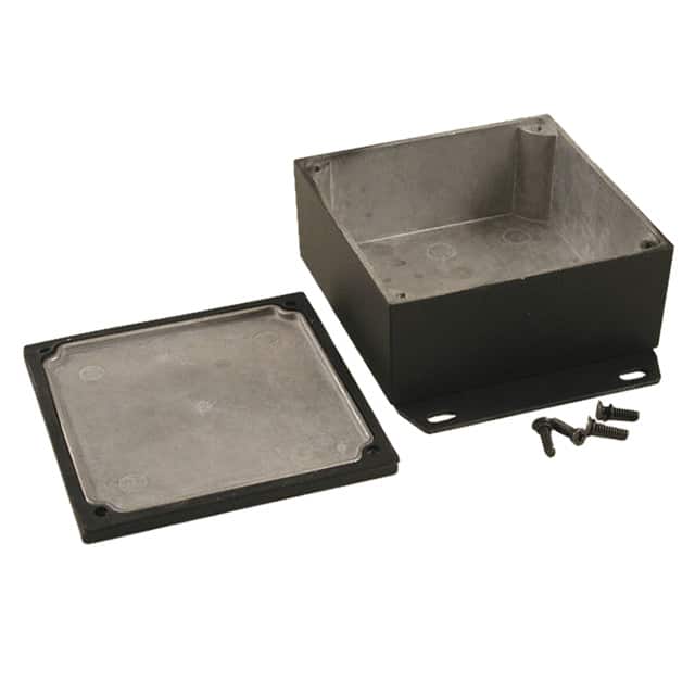 1590WYFBK BOX ALUM BLACK 3.622"L X 3.622"W