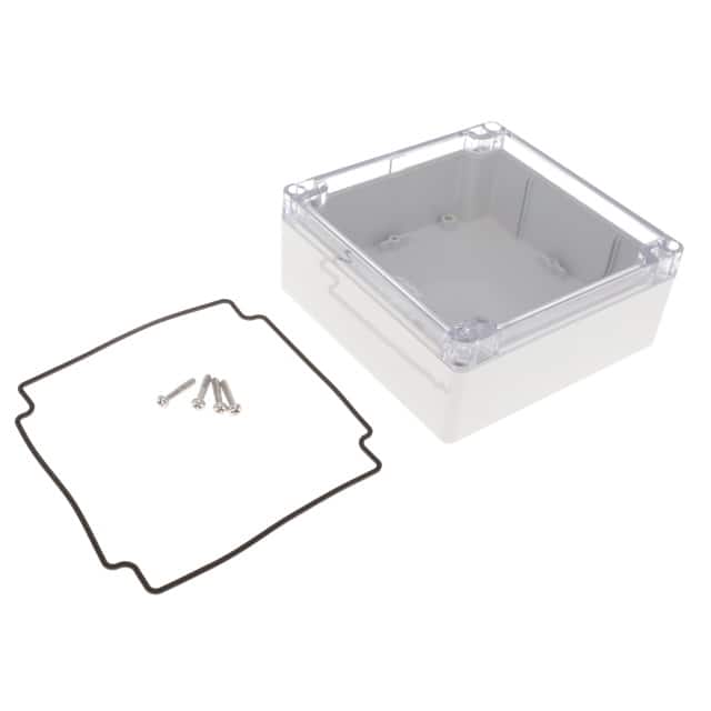 1554Q2GYCL BOX PLAS GRAY 5.512"L X 5.512"W
