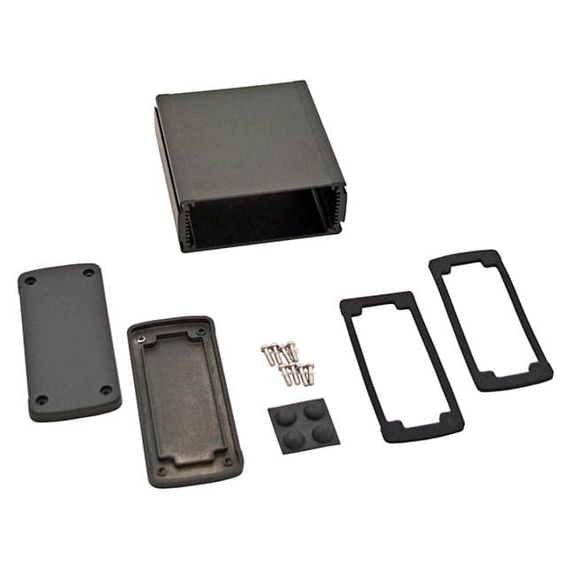 EXN-23357-BK BOX ALUM BLACK 4.685"L X 4.531"W