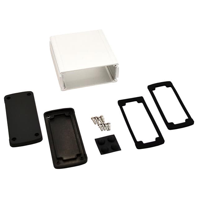 EXN-23357-SV BOX ALUM BLK/SLV 4.69"L X 4.53"W