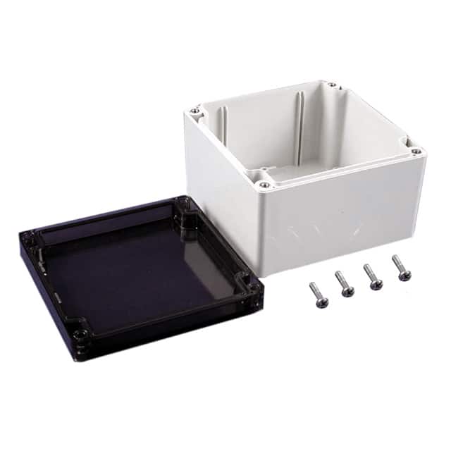 1554P2GYSL BOX PLSTC GRAY/SM 4.72"LX4.72"W