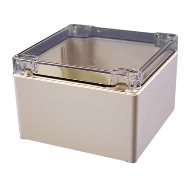 1554P2GYCL BOX PLAS GRAY 4.724"L X 4.724"W