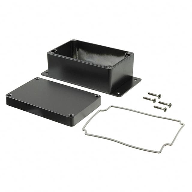 AN-2814-AB BOX ALUM BLACK 4.900"L X 3.140"W