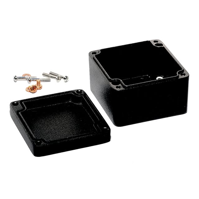 1590Z100BK BOX ALUM BLACK 2.937"L X 3.134"W