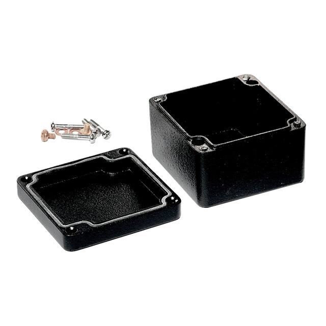 1590Z110BK BOX ALUM BLACK 2.937"L X 3.134"W