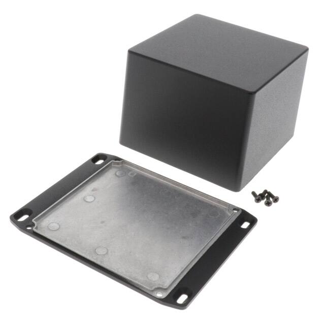 1590VFLBK BOX ALUM BLACK 4.724"L X 4.724"W