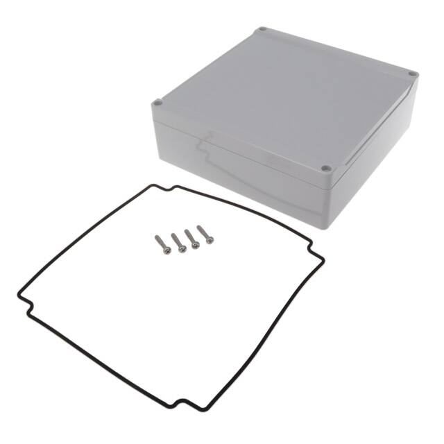 1555W2GY BOX PLAS GRAY 7.087"L X 7.087"W