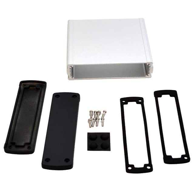 EXN-23360-SV BOX ALUM BLK/SLV 5.08"L X 5.77"W