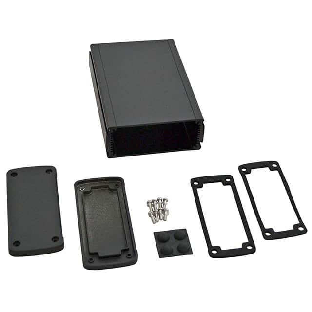 EXN-23358-BK BOX ALUM BLACK 6.654"L X 4.531"W