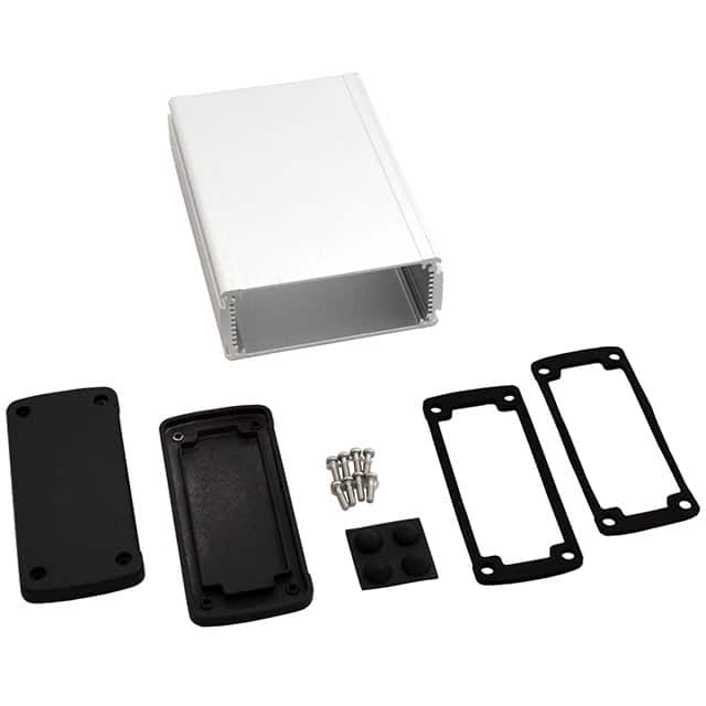 EXN-23358-SV BOX ALUM BLK/SLV 6.65"L X 4.53"W
