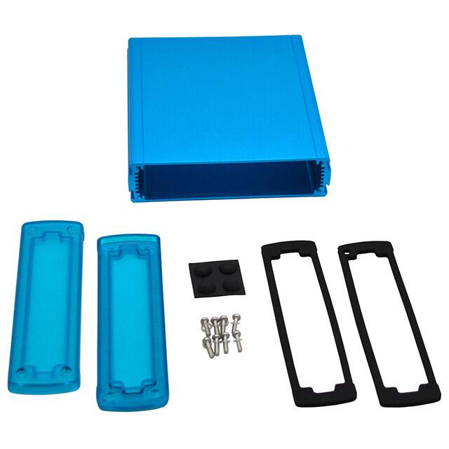 EXN-23361-BLP BOX ALUM BLU/TRN BLU 6.7"LX5.8"W