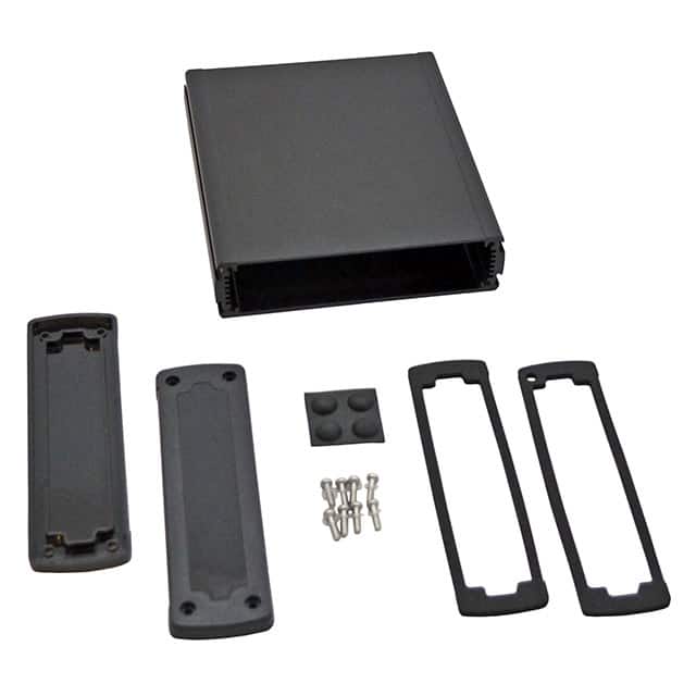 EXN-23361-BKP BOX ALUM BLACK 6.654"L X 5.772"W