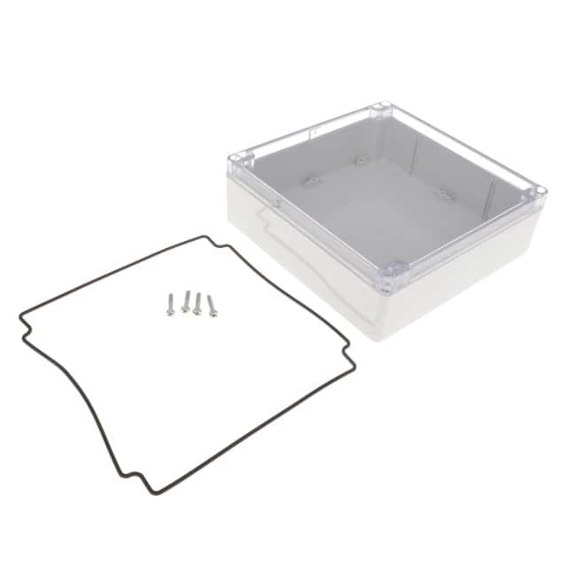1554W2GYCL BOX PLAS GRAY 7.087"L X 7.087"W