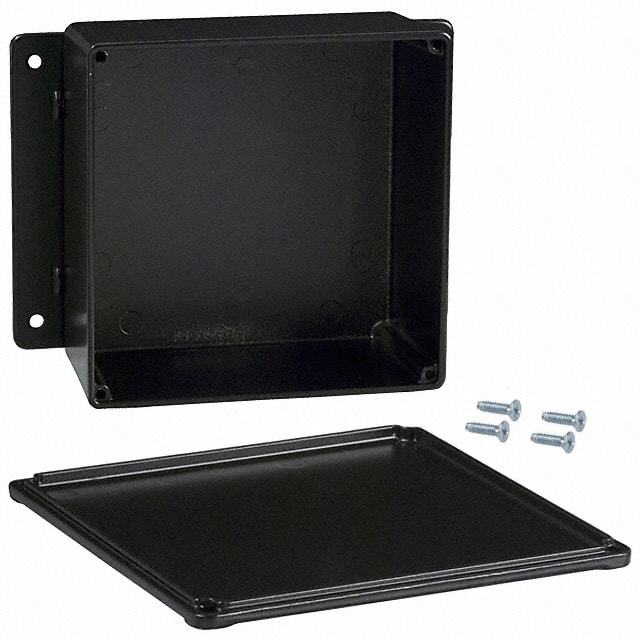 CU-4474-B BOX ALUM BLACK 4.750"L X 4.750"W
