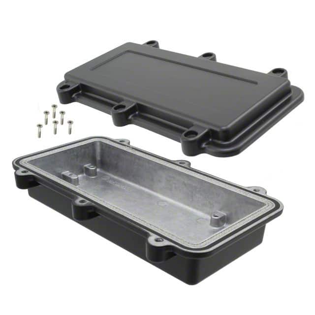 ANS-3805-B BOX ALUM BLACK 7.559"L X 3.780"W