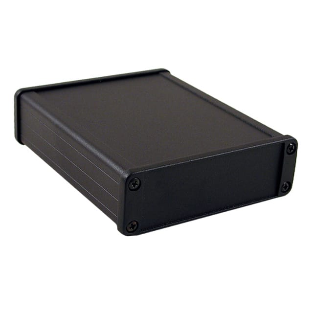 1457L1201BK BOX ALUM BLACK 5.118"L X 3.425"W