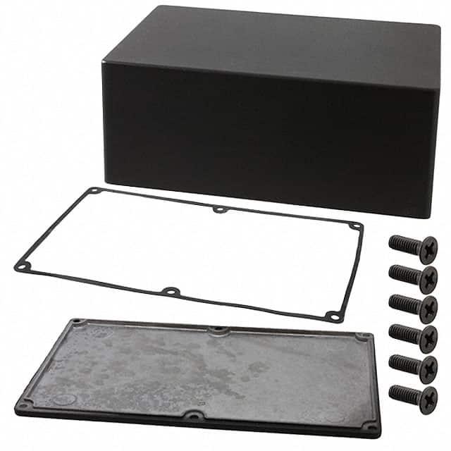 1590WEEBK BOX ALUM BLACK 7.882"L X 4.732"W