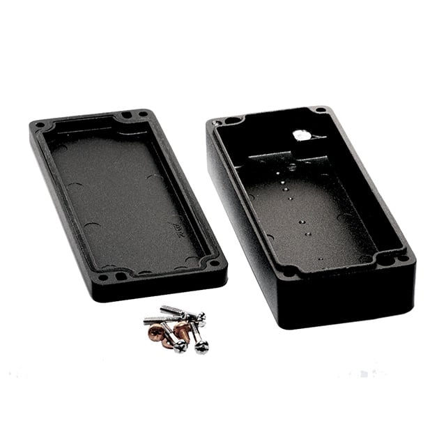 1590Z063BK BOX ALUM BLACK 5.890"L X 2.508"W