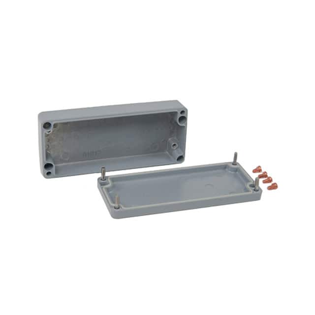 010615030 BOX ALUM GRAY 5.91"L X 2.52"W