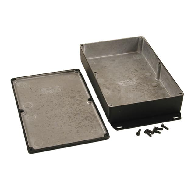 1590WDDFBK BOX ALUM BLACK 7.402"L X 4.724"W