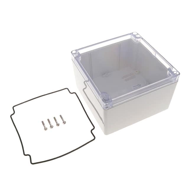 1554QA2GYCL BOX PLAS GRAY 5.512"L X 5.512"W