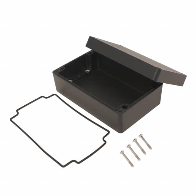 1550Z116BK BOX ALUM BLACK 6.315"L X 3.953"W