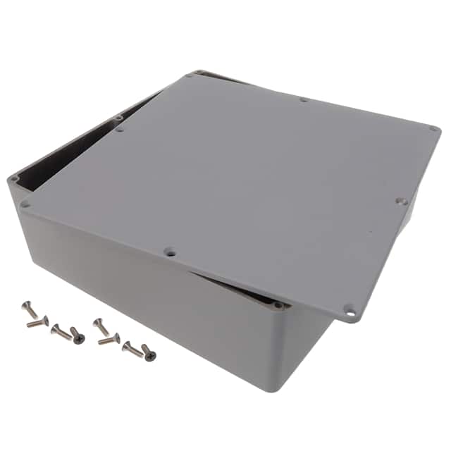 1590FGY BOX ALUM GRAY 7.402"L X 7.402"W