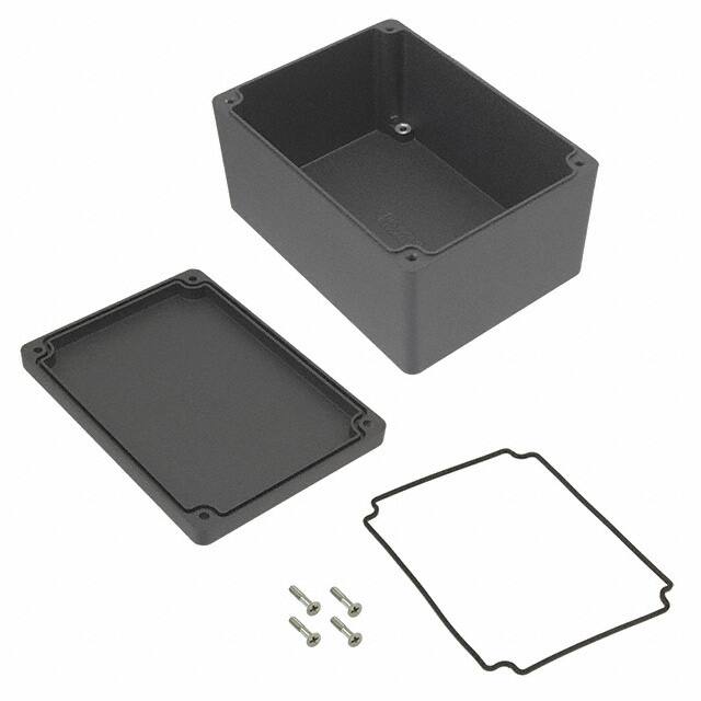 1550Z115BK BOX ALUM BLACK 5.843"L X 4.268"W