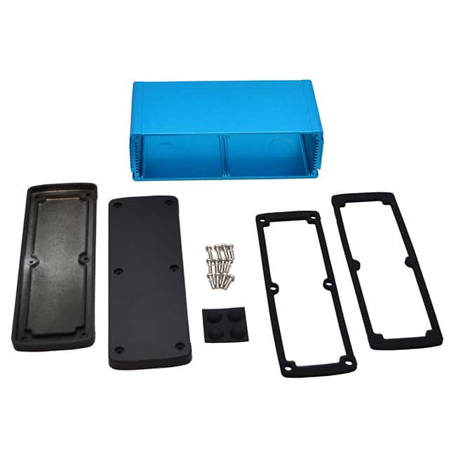 EXN-23363-BL BOX ALUM BLK/BLU 3.5"L X 7"W