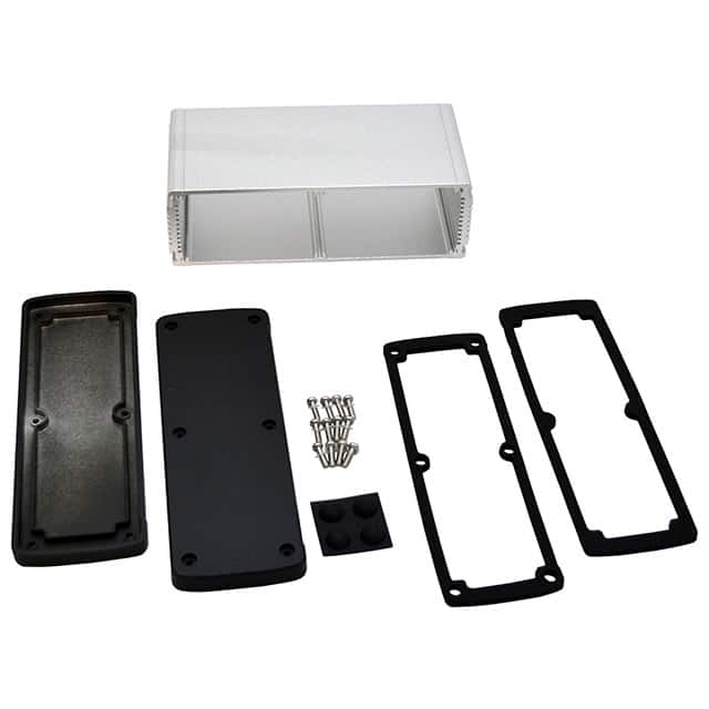 EXN-23363-SV BOX ALUM BLK/SLV 3.5"L X 7"W