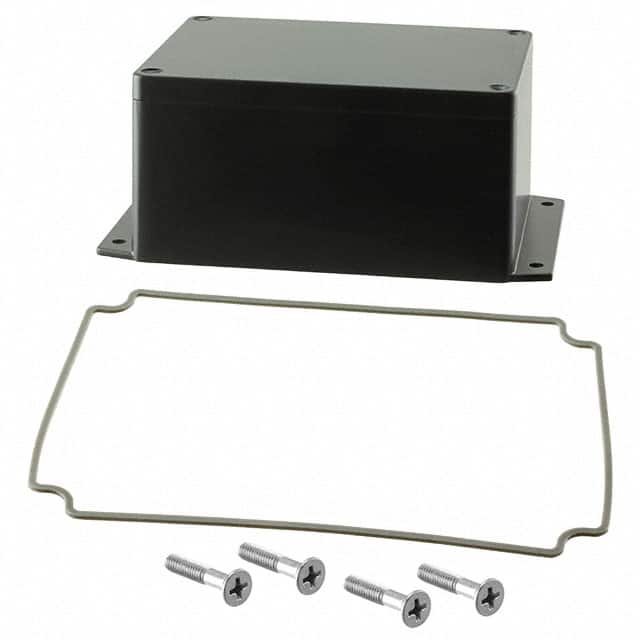 AN-2855-AB BOX ALUM BLACK 5.830"L X 4.250"W