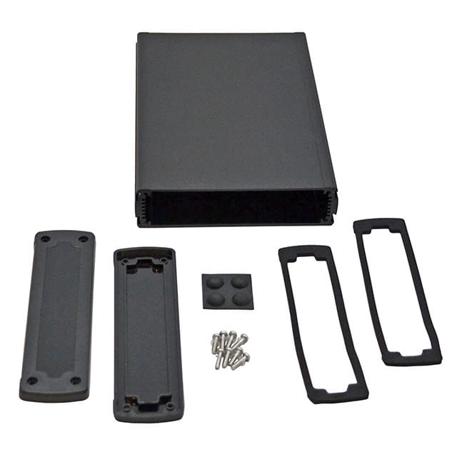 EXN-23362-BKP BOX ALUM BLACK 8.228"L X 5.772"W