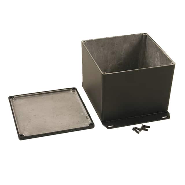 1590WVFBK BOX ALUM BLACK 4.724"L X 4.724"W