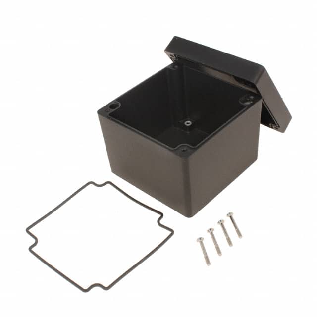 1550Z137BK BOX ALUM BLACK 4.756"L X 4.756"W