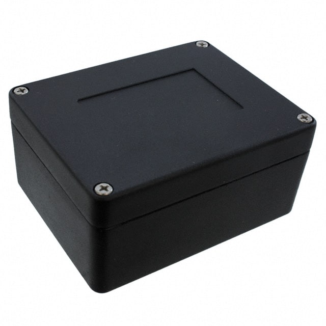AN-2901 BOX ALUM BLACK 4.540"L X 3.880"W