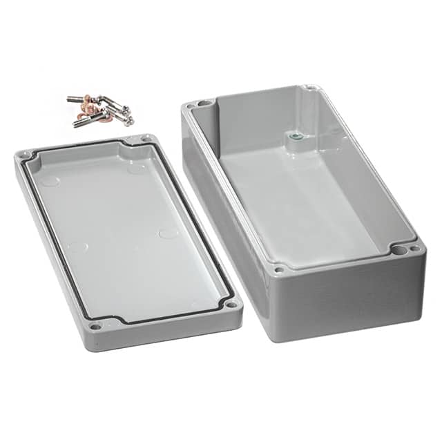 1590Z130GY BOX ALUM GRAY 6.890"L X 3.150"W