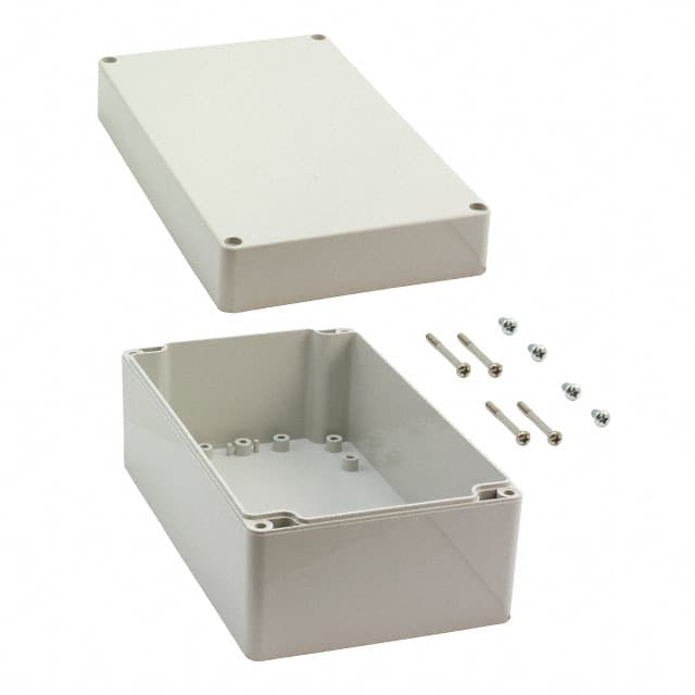 091220090 BOX ABS GRAY 7.874"L X 4.724"W