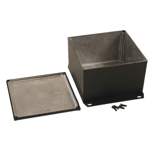 1590WKFBK BOX ALUM BLACK 4.921"L X 4.921"W