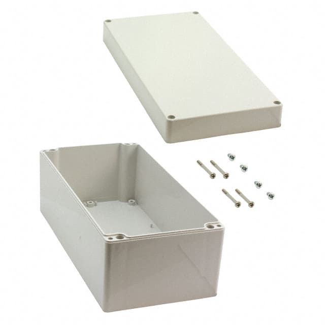 091224100 BOX ABS GRAY 9.449"L X 4.724"W