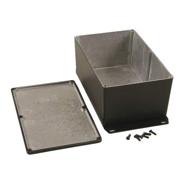 1590WEFBK BOX ALUM BLACK 7.402"L X 4.724"W